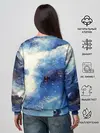 Женский свитшот / Ёжик в космосе