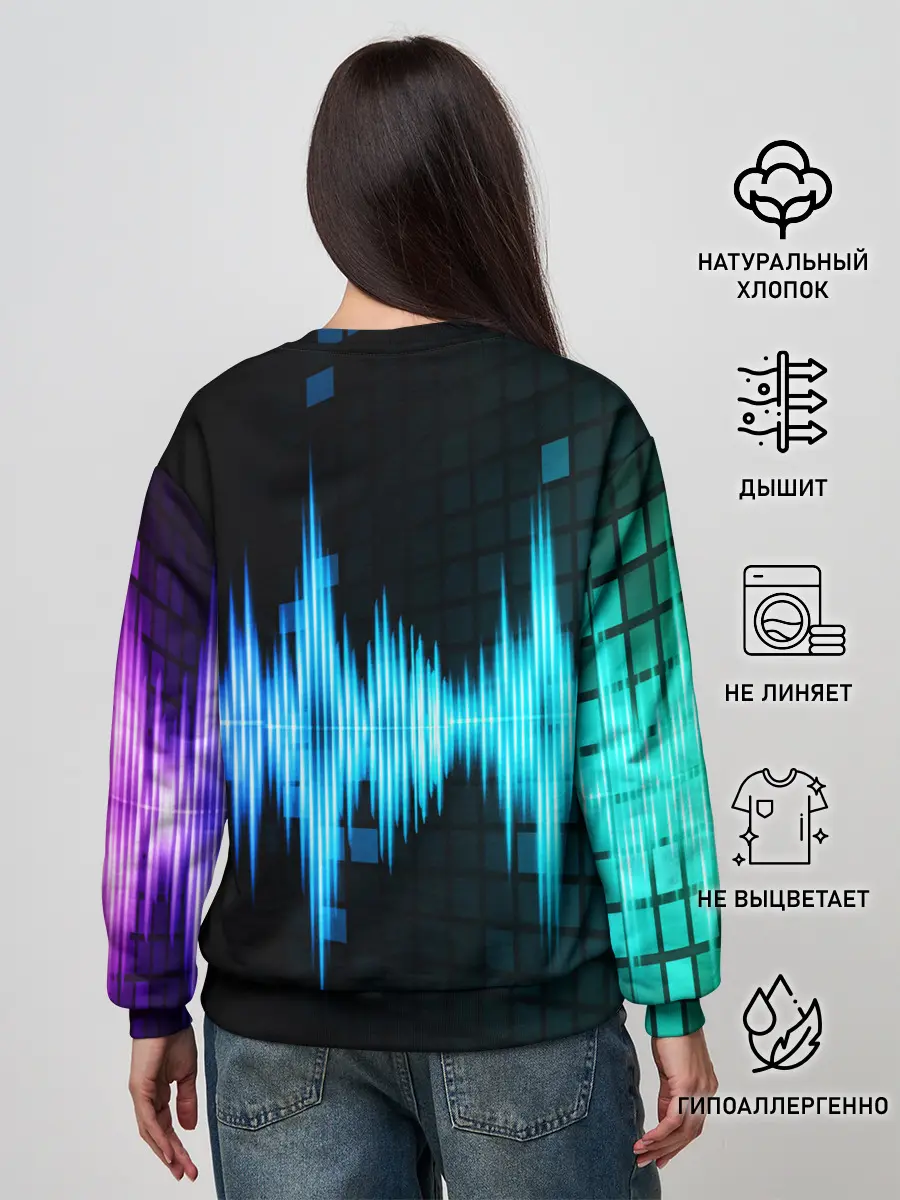 Женский свитшот / neon music