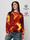 Женский свитшот / Огненная лава