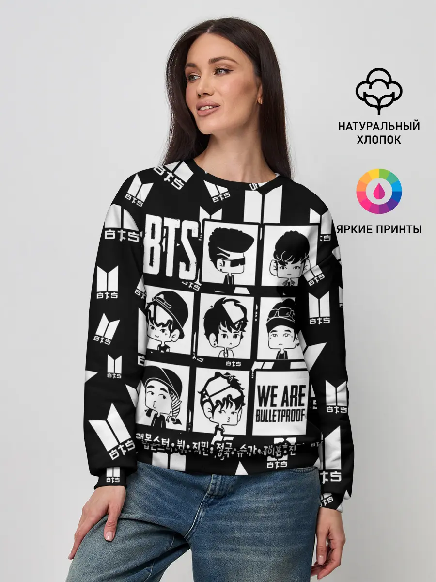 Женский свитшот / BTS WE ARE BULLETPROOF