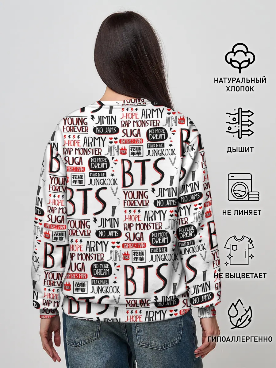 Женский свитшот / BTS Collage