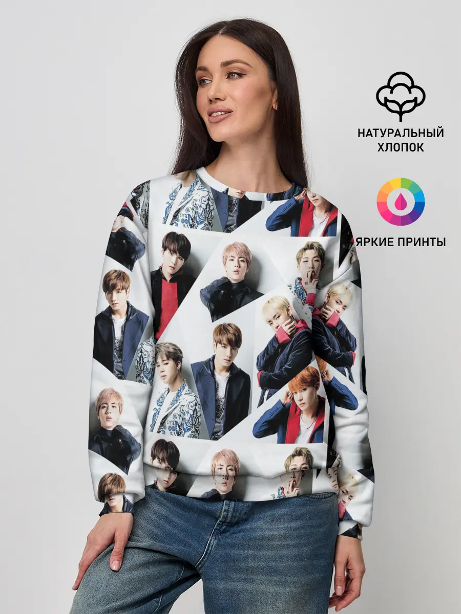 Женский свитшот / BTS COLLAGE