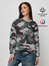 Женский свитшот / Серый камуфляж