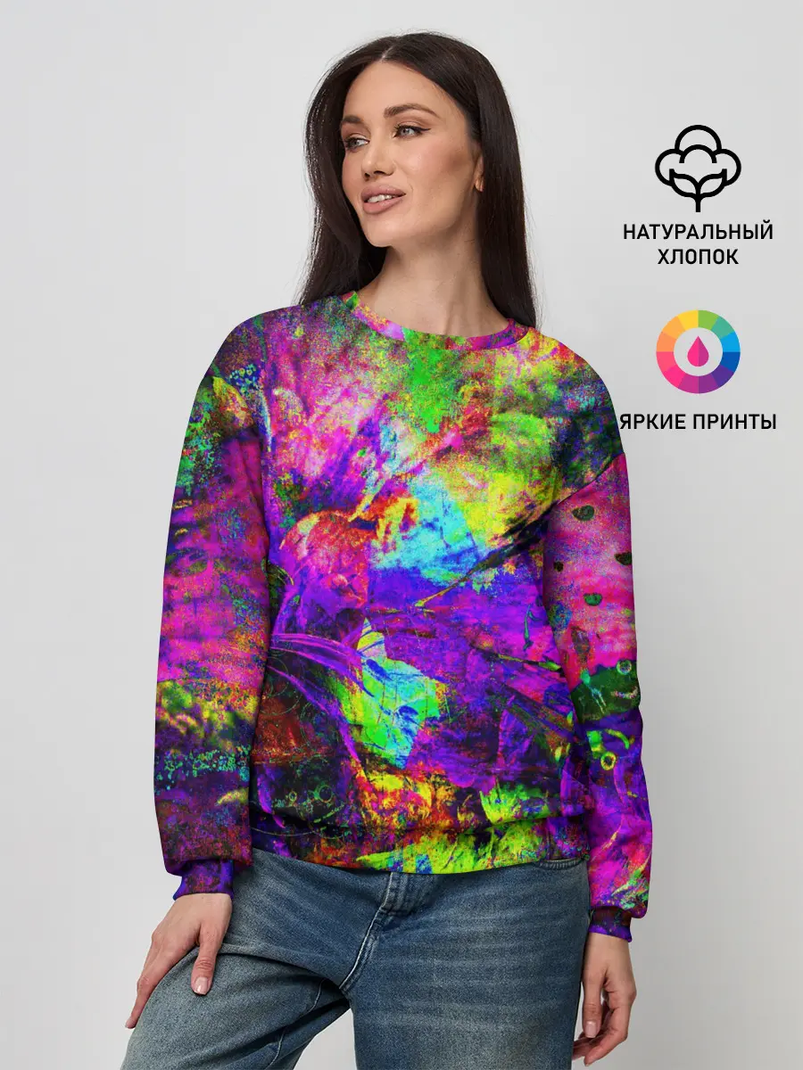 Женский свитшот / Буйство цвета