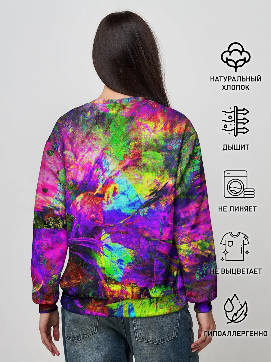 Женский свитшот / Буйство цвета