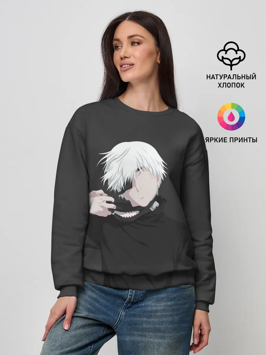 Женский свитшот / Kaneki Ken снимает маску