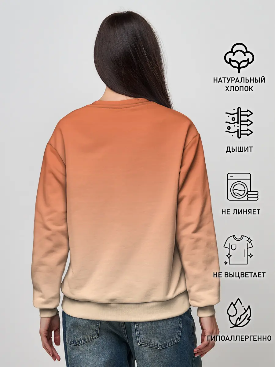 Женский свитшот / Милая аниме девочка-оборотень