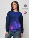 Женский свитшот / Неоновый космос