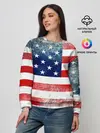 Женский свитшот / Америка Флаг
