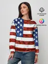 Женский свитшот / США ФЛАГ
