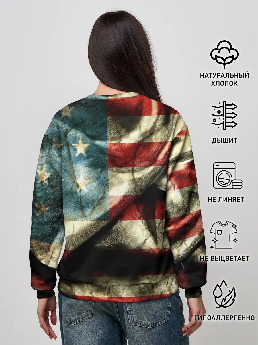 Женский свитшот / USA 3D