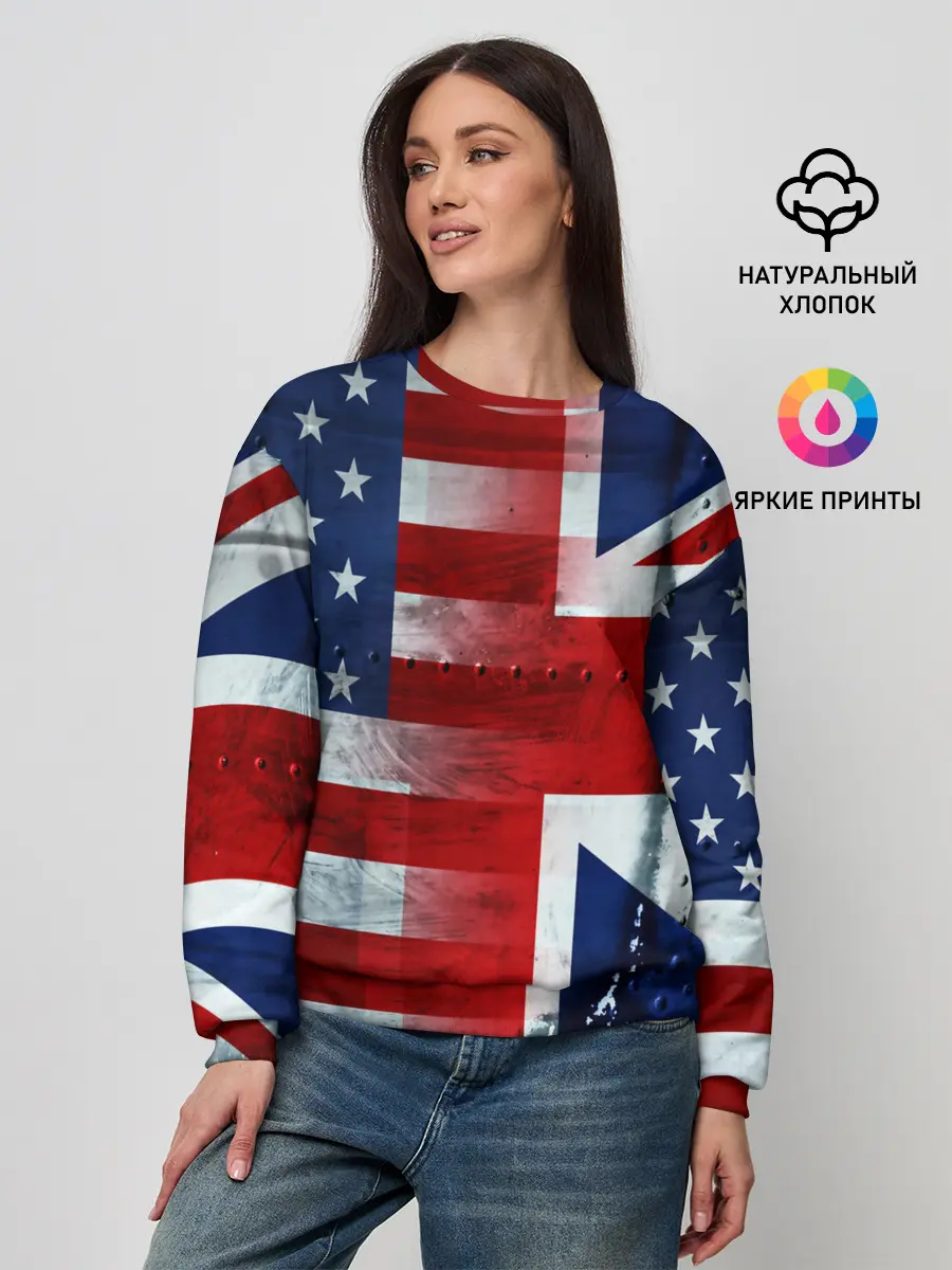 Женский свитшот / Англия&Америка