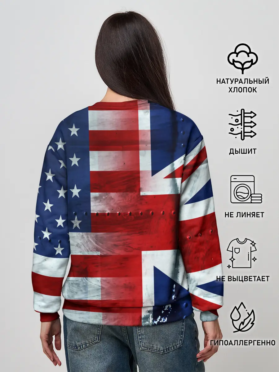 Женский свитшот / Англия&Америка