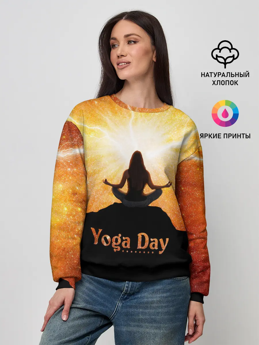 Женский свитшот / International Yoga Day