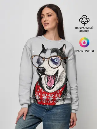 Женский свитшот / Хаски