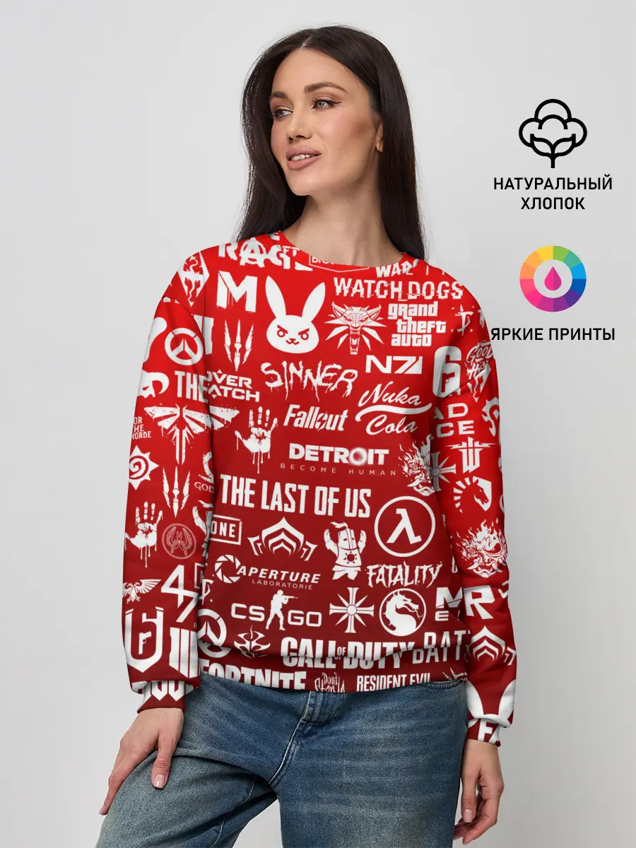 Женский свитшот / ЛОГОТИПЫ ИГР