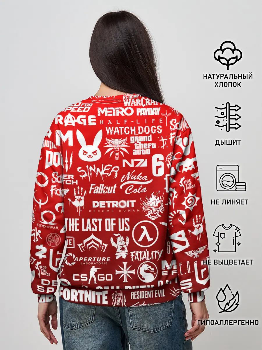 Женский свитшот / ЛОГОТИПЫ ИГР