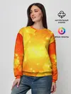 Женский свитшот / ОРАНЖЕВЫЕ СОТЫ