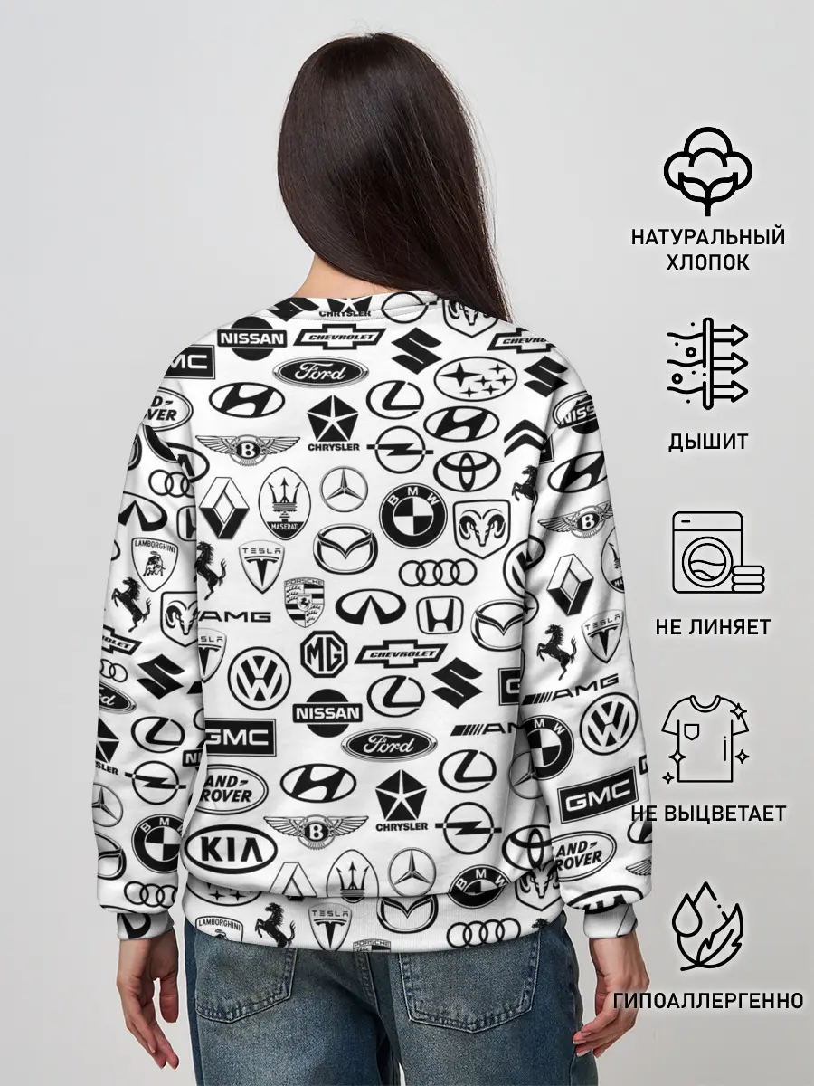 Женский свитшот / ЛОГОТИПЫ АВТО