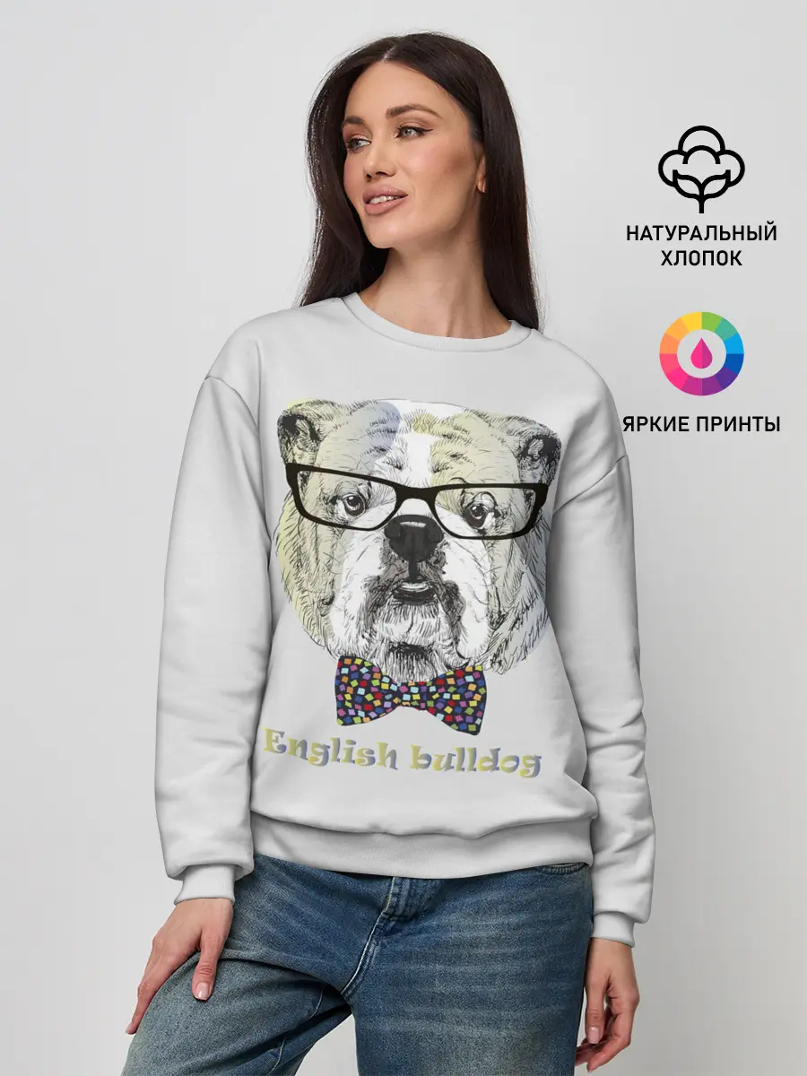 Женский свитшот / Английский бульдог