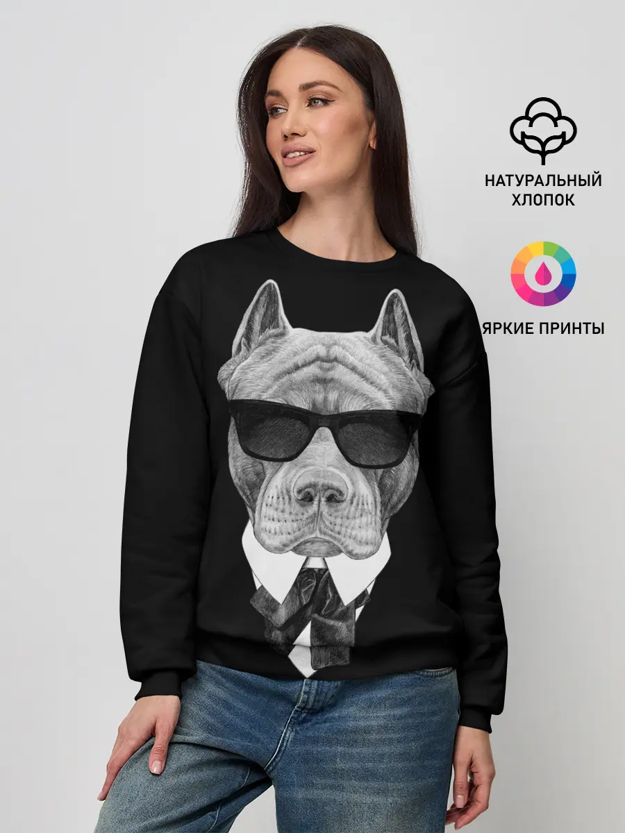 Женский свитшот / Питбуль