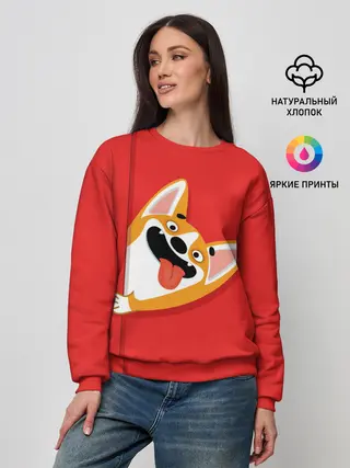 Женский свитшот / Вельш Корги Пемброк