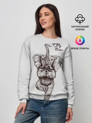 Женский свитшот / Yoga time