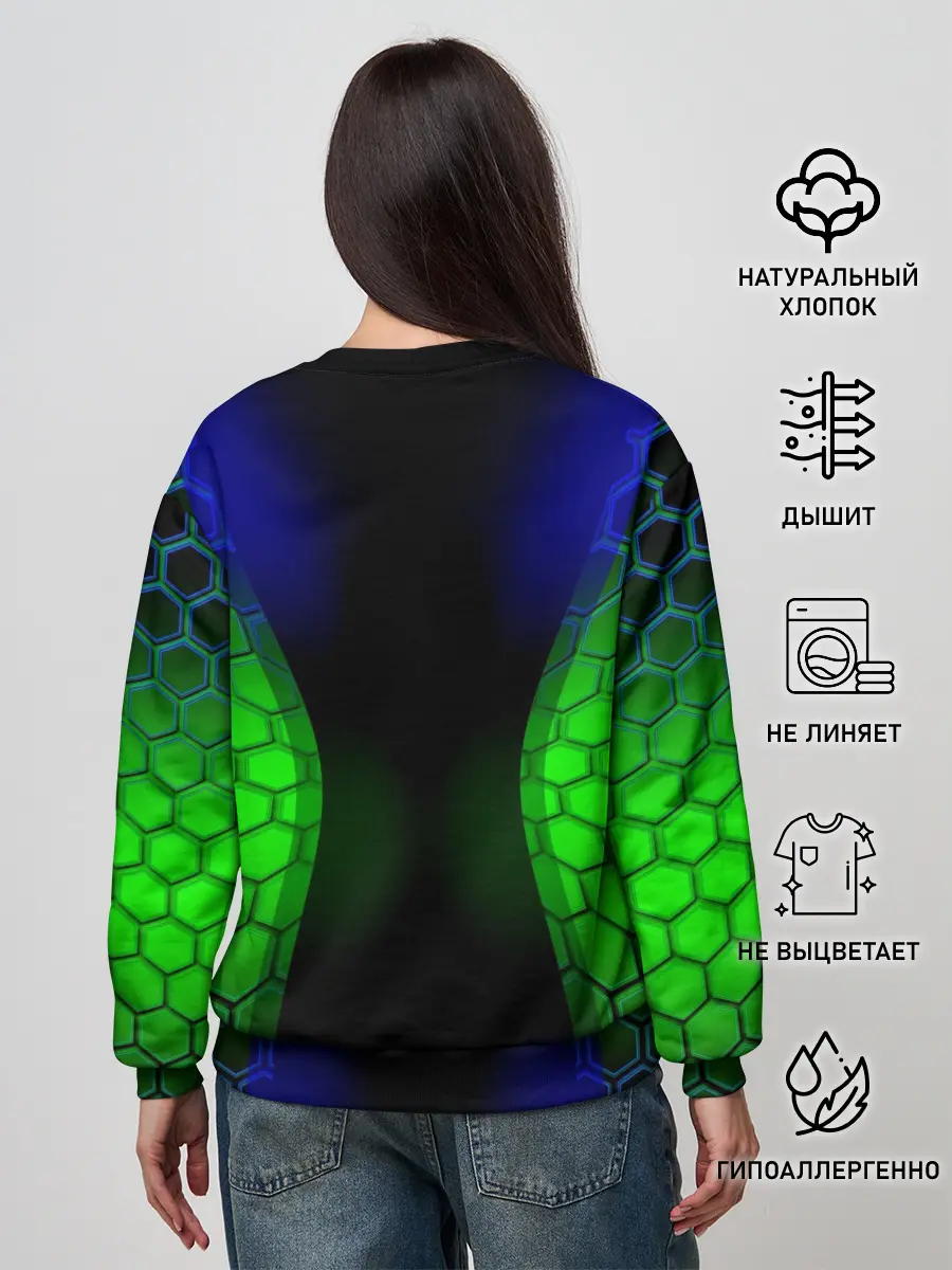 Женский свитшот / Паук на ночной охоте