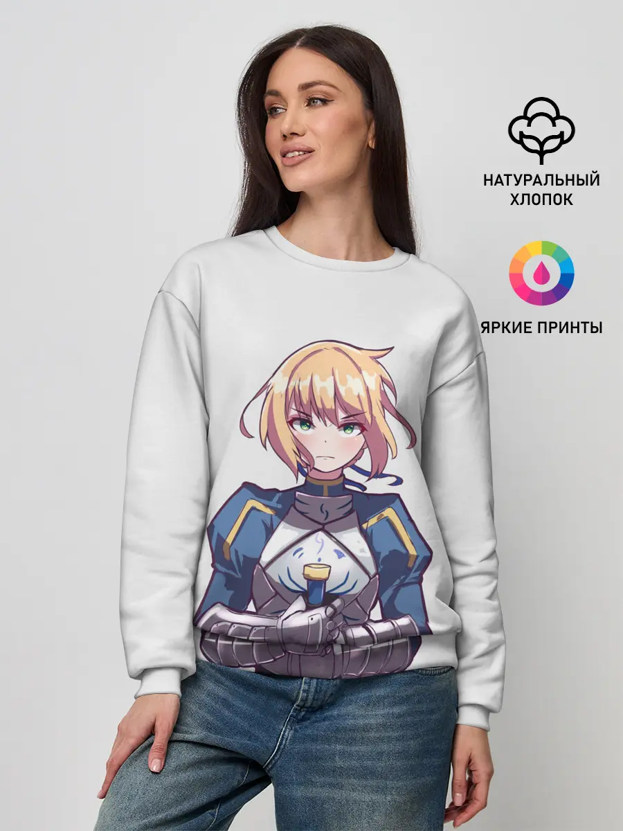 Женский свитшот / Девушка рыцарь