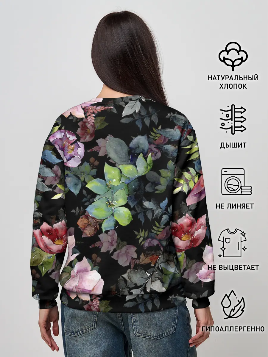 Женский свитшот / Цветочный сад