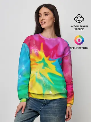 Женский свитшот / Tie-Dye