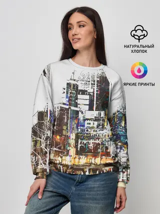 Женский свитшот / Мегаполис