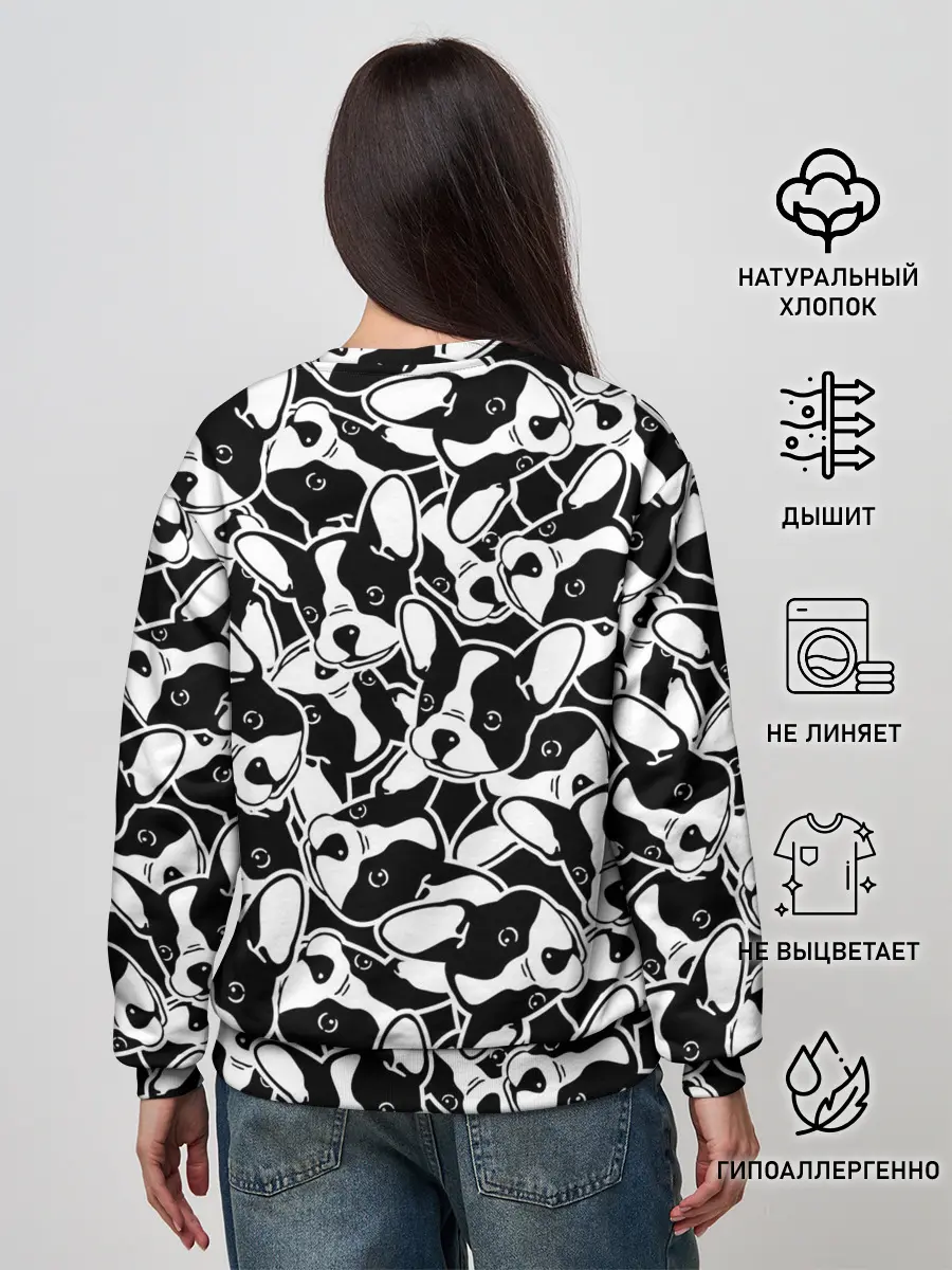 Женский свитшот / Забавные собаки