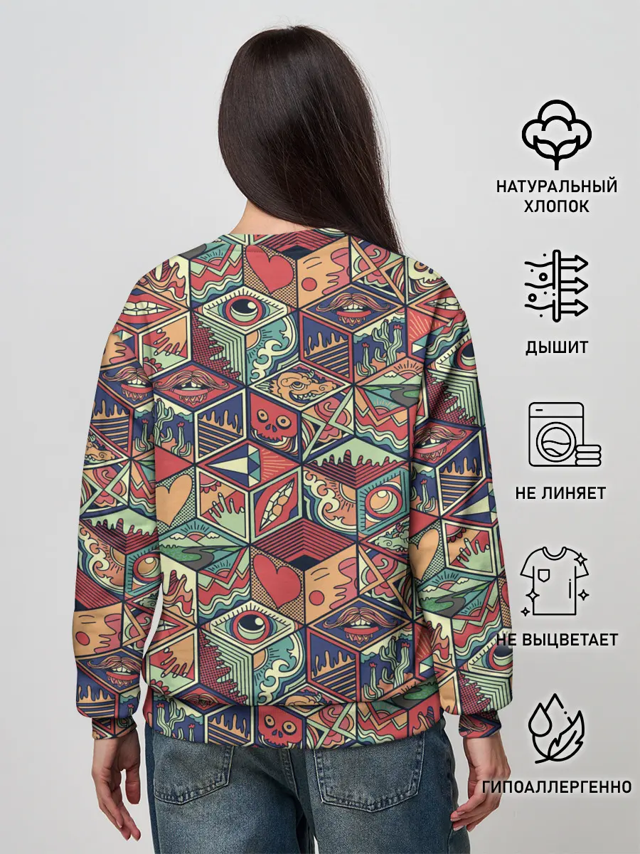 Женский свитшот / Психоделика