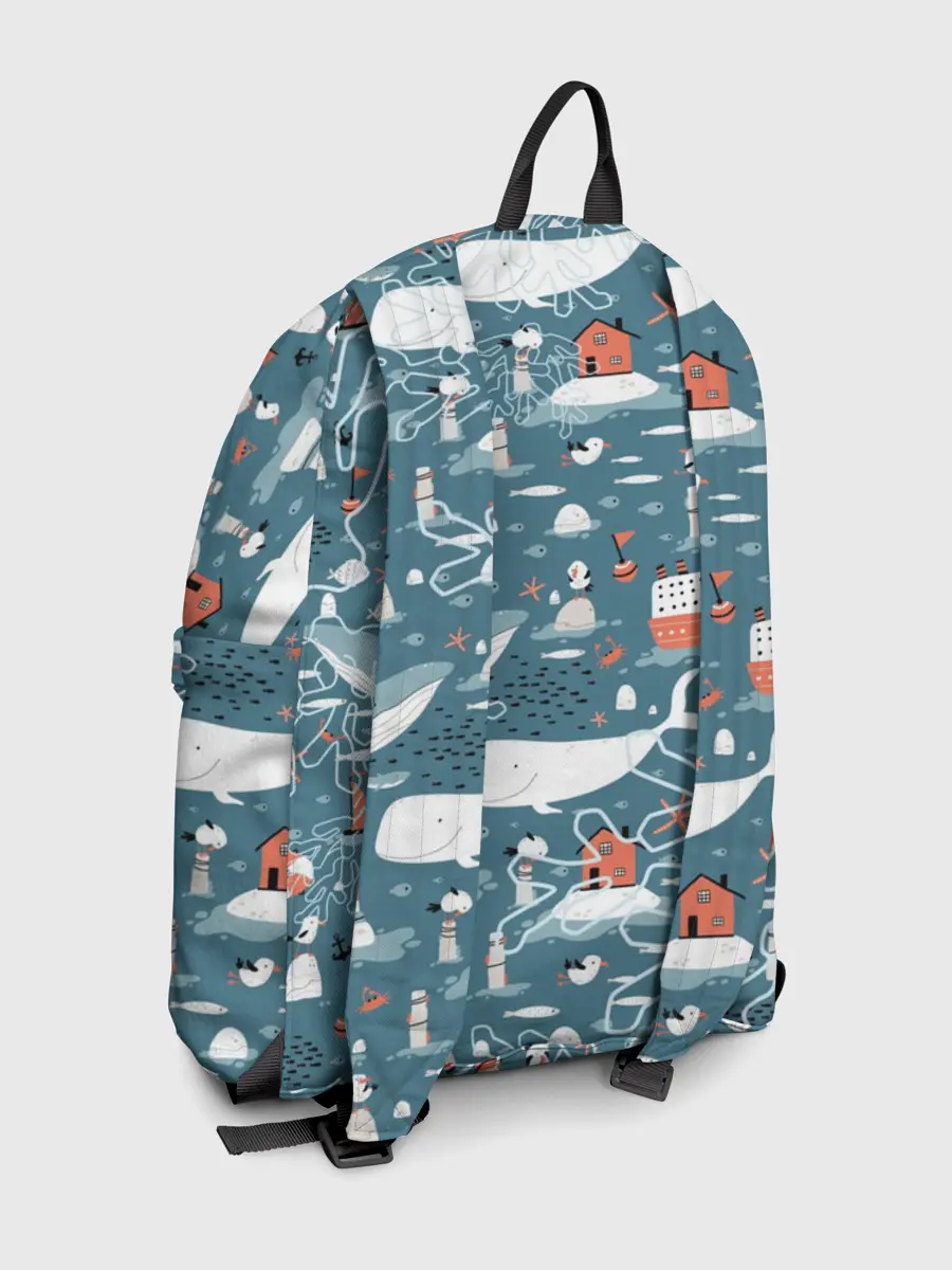 Рюкзак джинсовый / Море и его жители