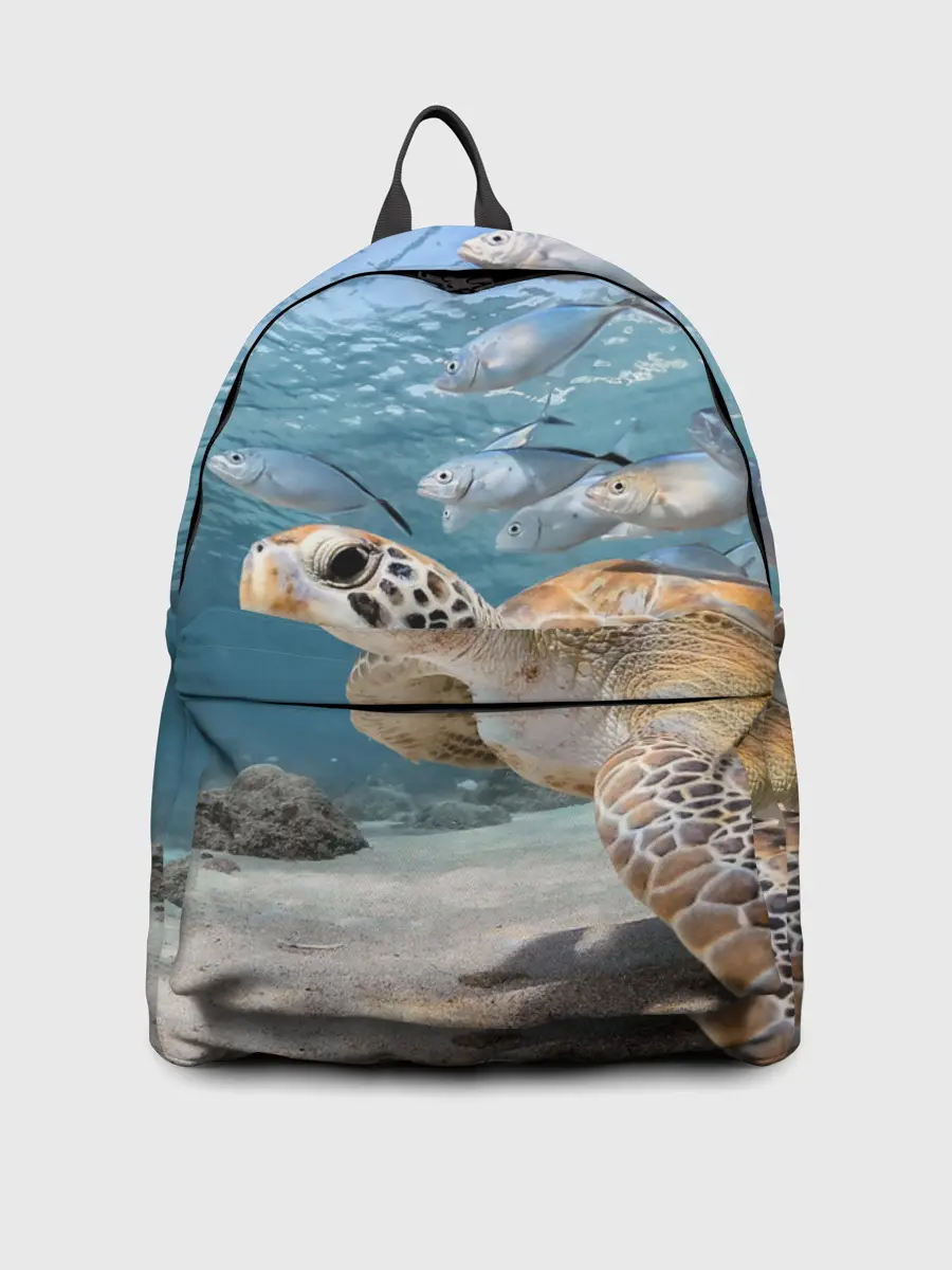 Рюкзак джинсовый / Морская черепаха