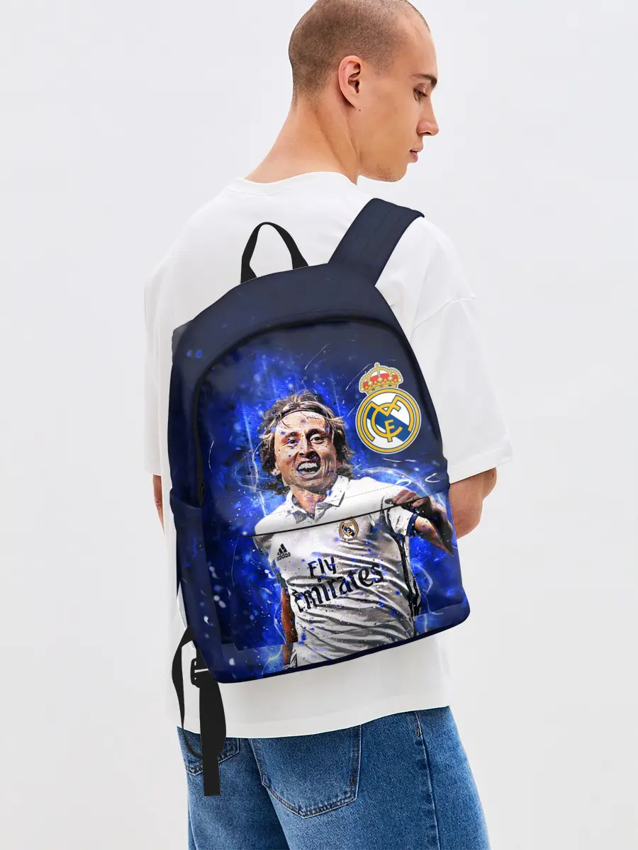 Рюкзак джинсовый / ЛУКА МОДРИЧ / РЕАЛ МАДРИД