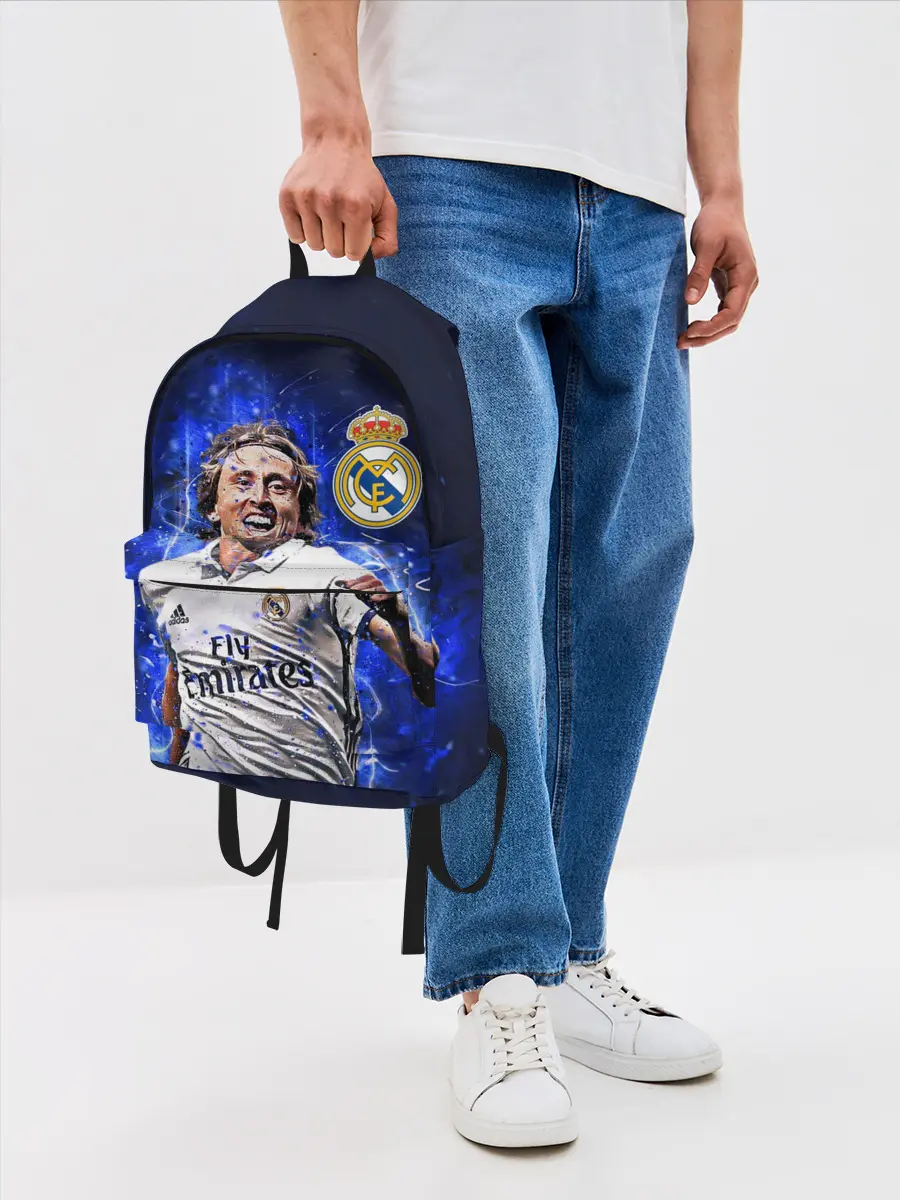 Рюкзак джинсовый / ЛУКА МОДРИЧ / РЕАЛ МАДРИД