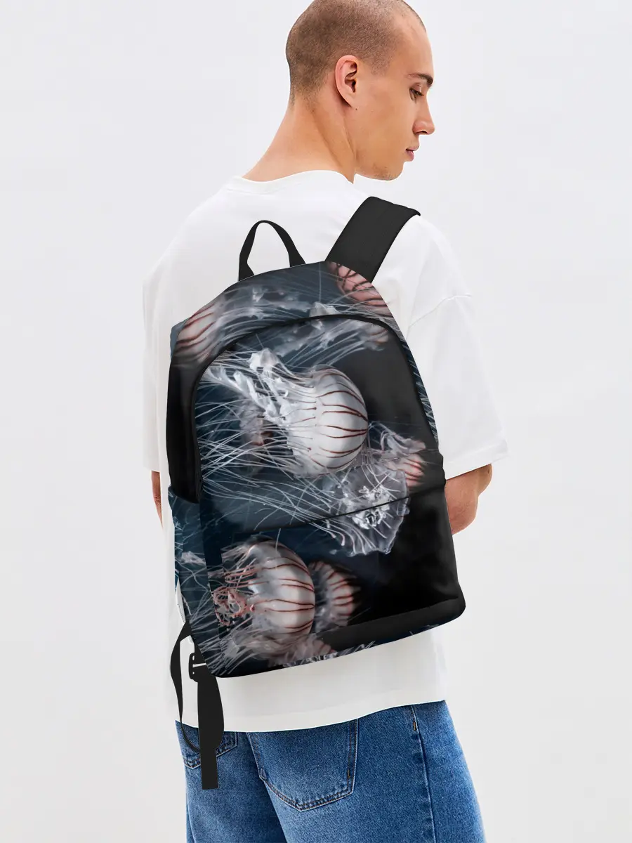 Рюкзак джинсовый / Медузы