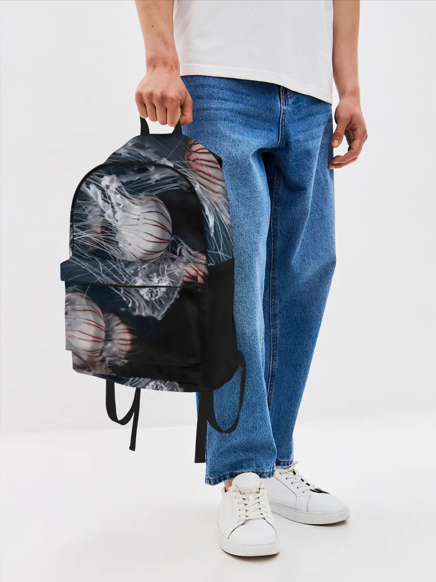 Рюкзак джинсовый / Медузы