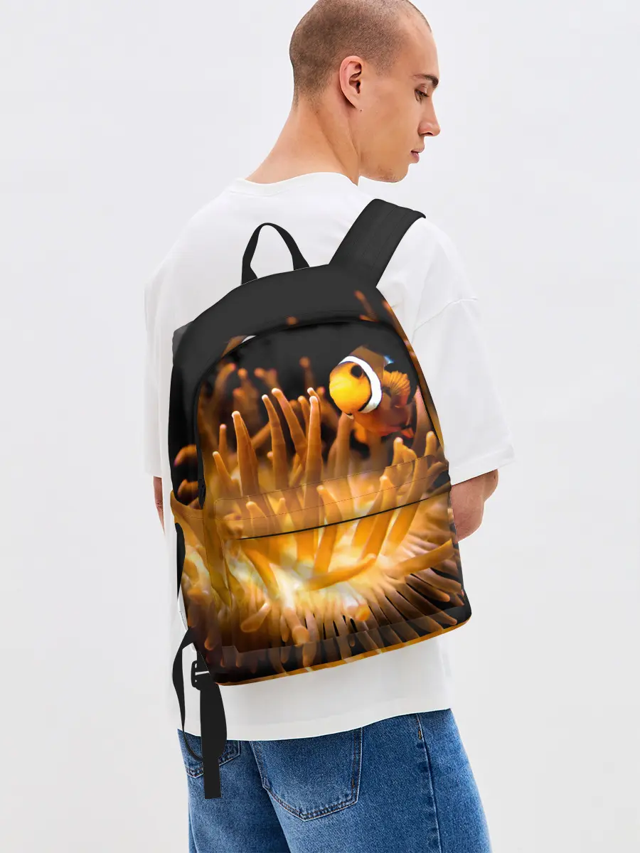 Рюкзак джинсовый / Клоуны в актинии