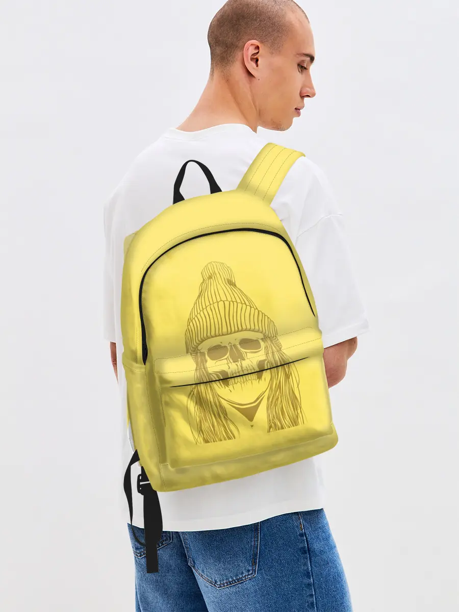 Рюкзак джинсовый / Черно БелЫй ЧереП