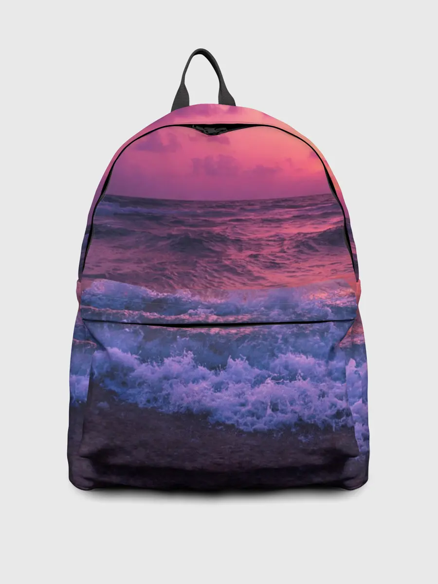 Рюкзак джинсовый / Закат на берегу