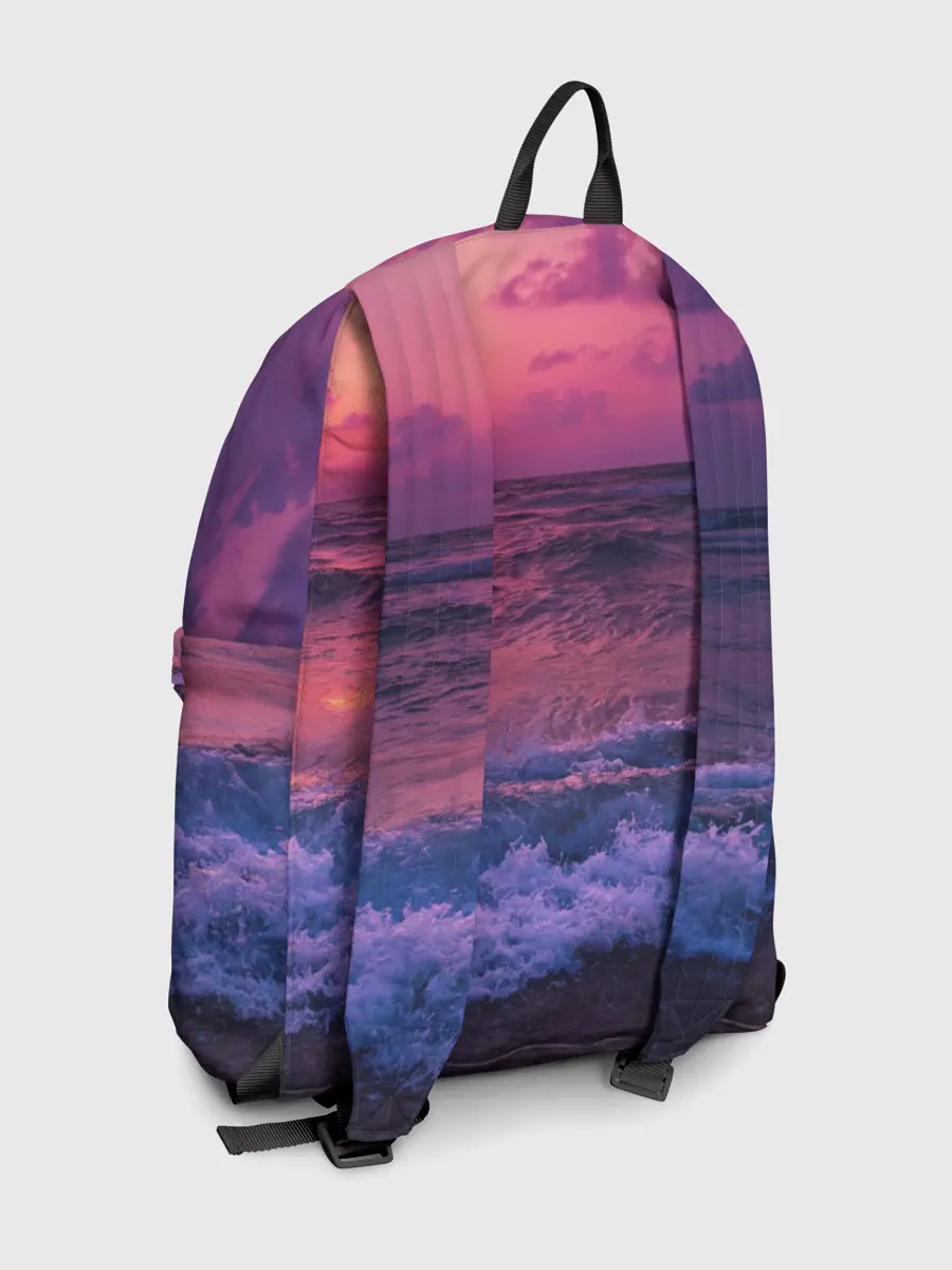 Рюкзак джинсовый / Закат на берегу