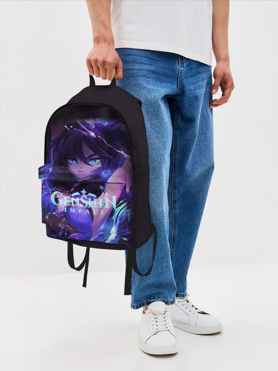 Рюкзак джинсовый / GENSHIN IMPACT / MONA / МОНА