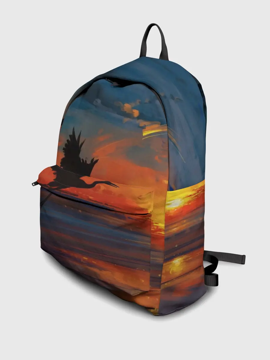 Рюкзак джинсовый / Прибрежный закат