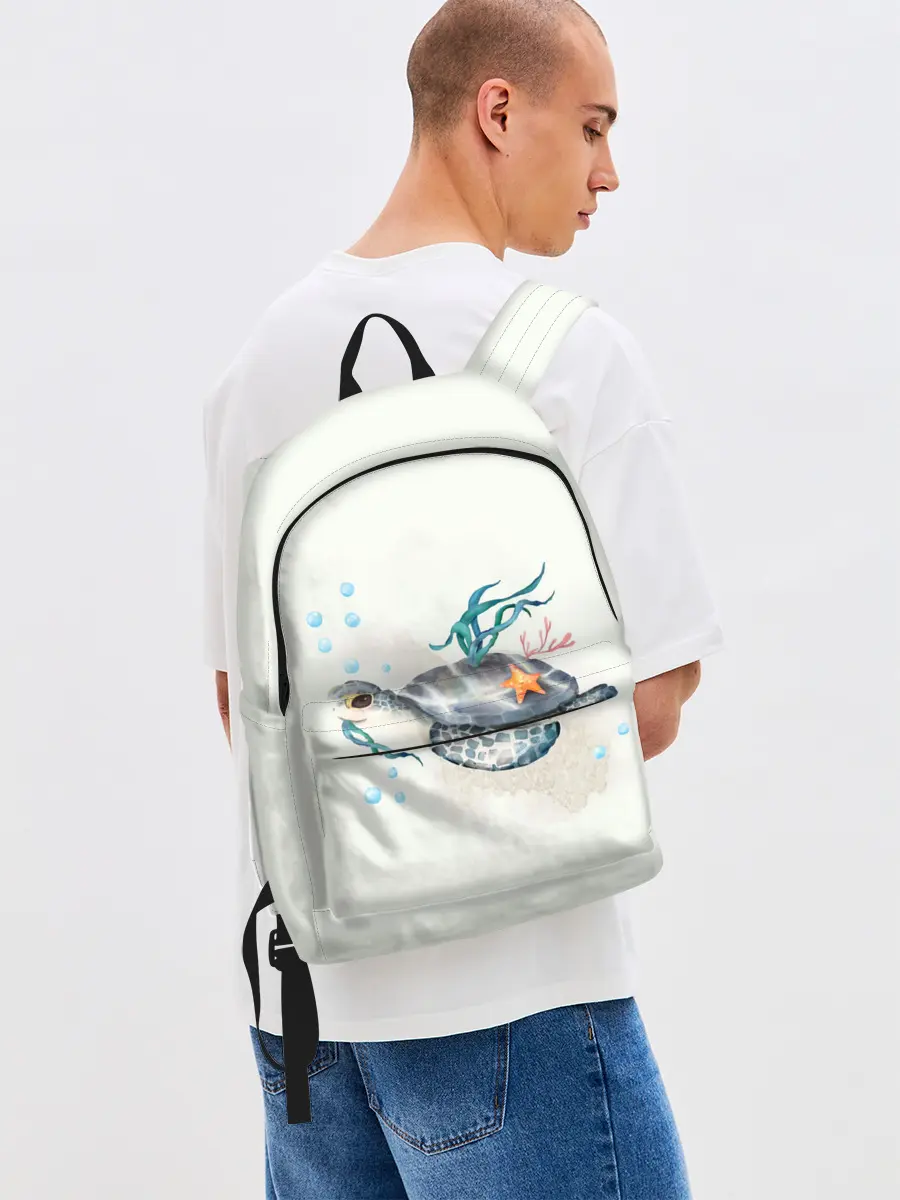 Рюкзак джинсовый / черепашка