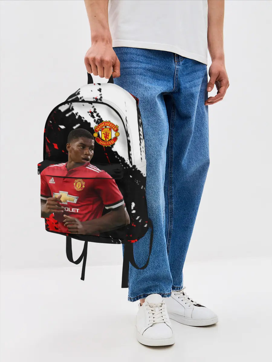 Рюкзак джинсовый / Manchester United: Рашфорд.