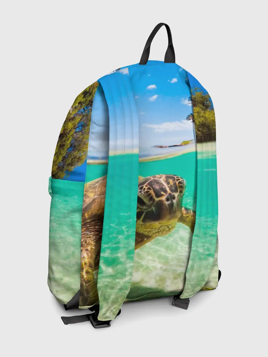 Рюкзак джинсовый / Морская черепашка