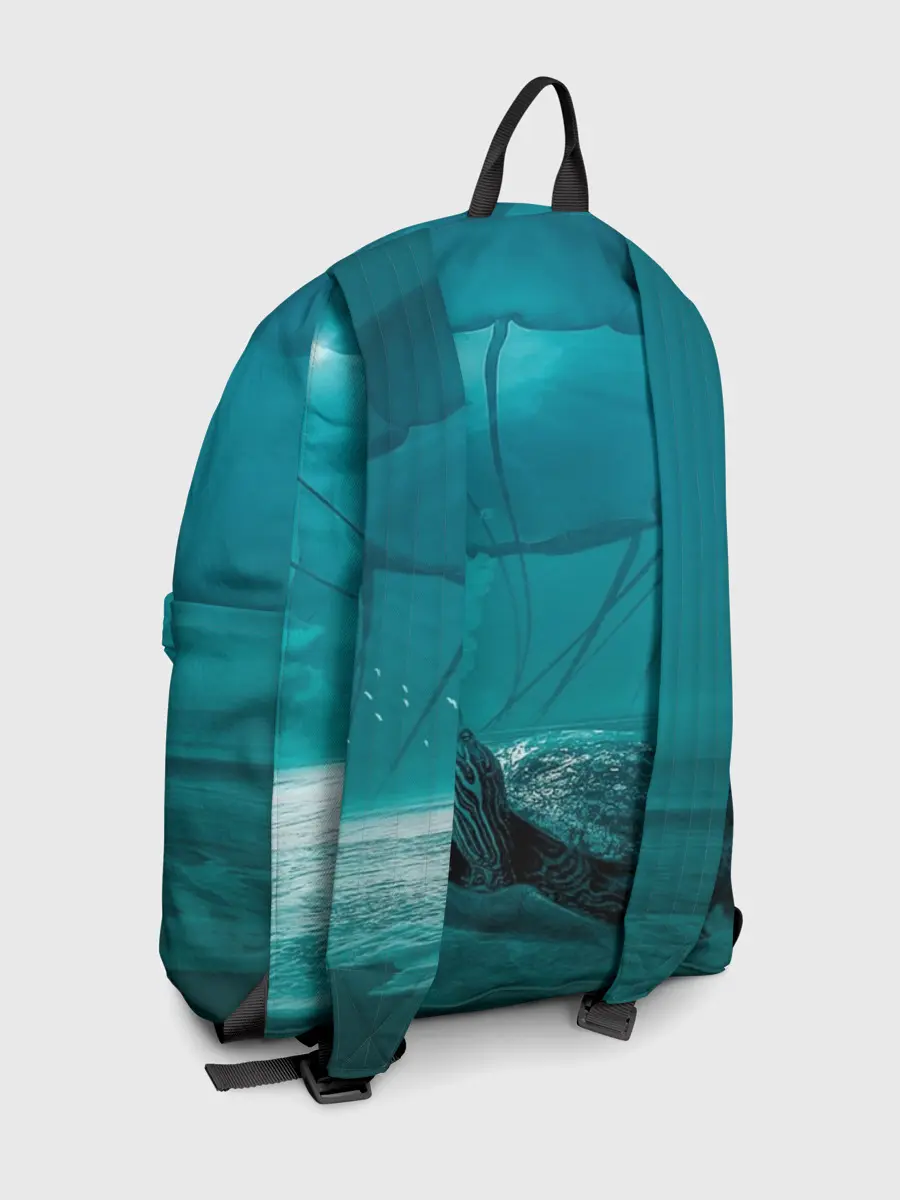 Рюкзак джинсовый / Медуза и черепаха